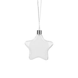Pallina di albero di Natale - Stella Ø 9 cm per sublimazione