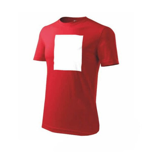 PATCHIRI - Maglietta in cotone per Sublimazione – area di stampa verticale - rosso
