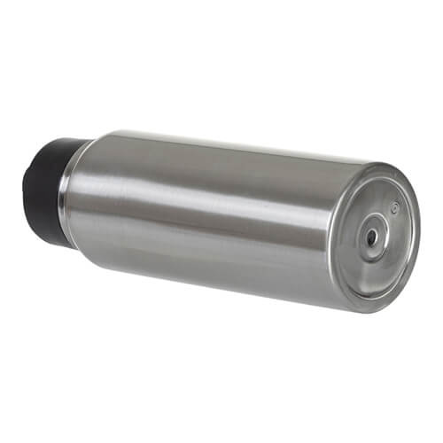 Borraccia da 900 ml con boccaglio largo e manico pieghevole per sublimazione - argento