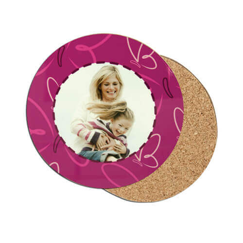 Sottobicchiere tondo Ø 10 cm in MDF per sublimazione