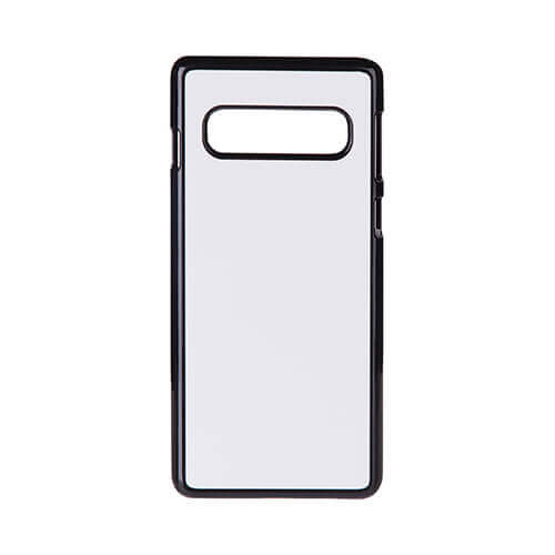 Custodia Samsung Galaxy S10 nero in plastica per Sublimazione trasferimento termico