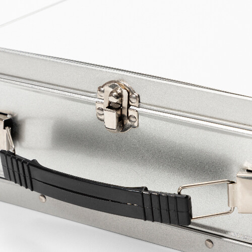 Scatola da pranzo in metallo per sublimazione - argento