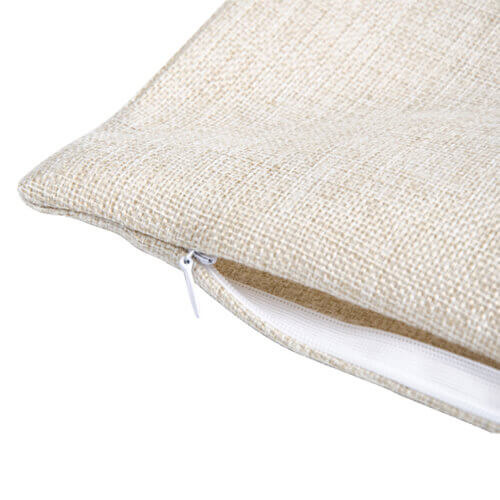 Copricuscino in tela di colore ecru 40 x 40 cm BestSub per sublimazione