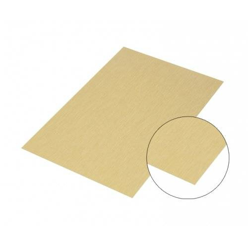 Lamiera in alluminio spazzolato oro 30 x 60 cm per sublimazione