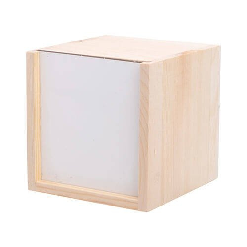 Scatola di legno 10 x 10 x 10 cm per sublimazione