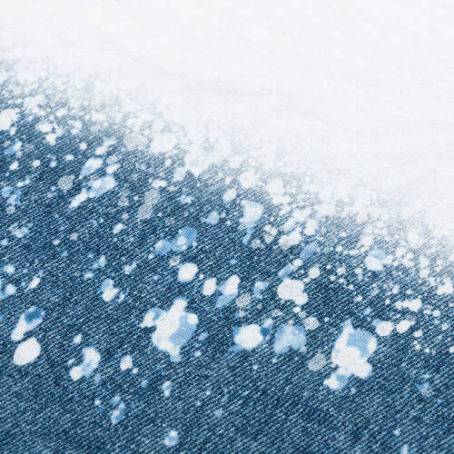 T-shirt Cotton-Like Bleached Starry Faux Denim per sublimazione