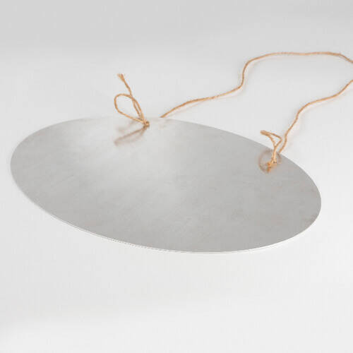 Gancio porta in alluminio per sublimazione - ovale