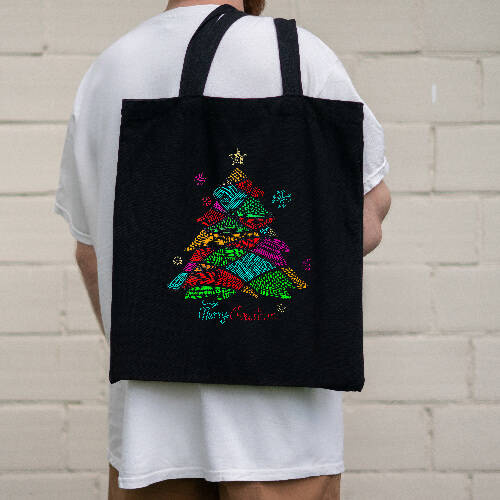 Foglio con zirconi per trasferimento termico - albero di Natale