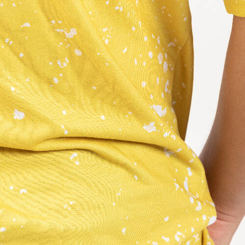 T-shirt Cotton-Like Bleached Starry Yellow per sublimazione