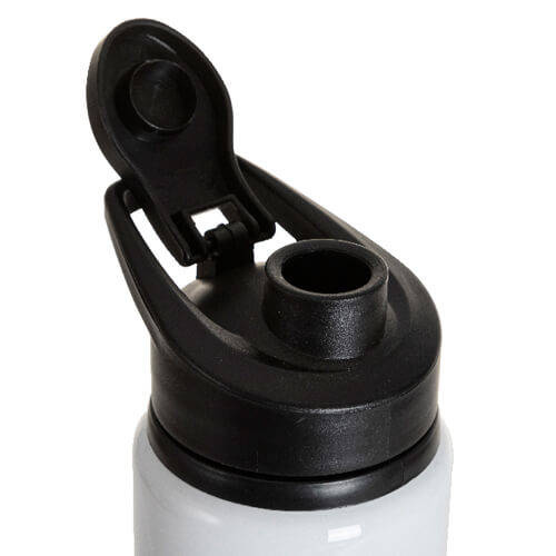 Borraccia da 600 ml con patta per sublimazione - bianca