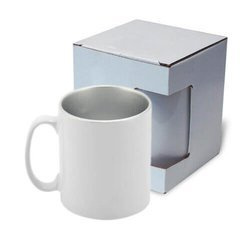 Tazza 300 ml con interno argento, lucido con la scatola Sublimazione Termostampa