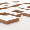 Lettere decorative da 25 cm in MDF per sublimazione - HOME
