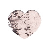 Patch paillettes cuore  bicolore da sublimare - colore champagne 12 x 10,5 cm