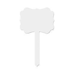 Targa da giardino 10 x 17 cm in MDF per sublimazione - rosone