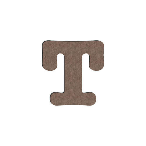 Lettera decorativa da MDF per sublimazione 10 cm T