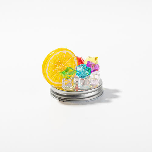 Mason Jar in vetro smerigliato per sublimazione - ghiaccio artificiale e limone