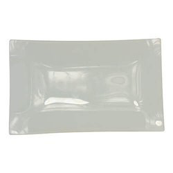 Piatto rettangolare in vetro 15 x 24 cm per la sublimazione