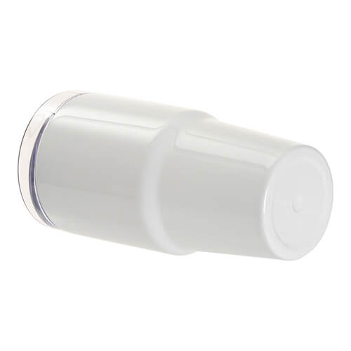 Tazza da viaggio in acciaio inox 600ml con coperchio e cannuccia per sublimazione - bianco