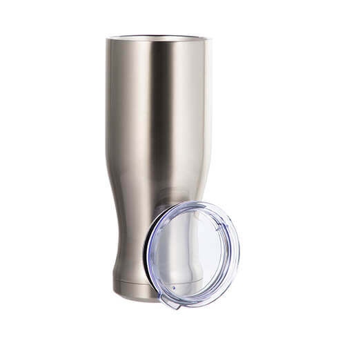 Vetro in acciaio inossidabile da 600 ml per sublimazione - argento