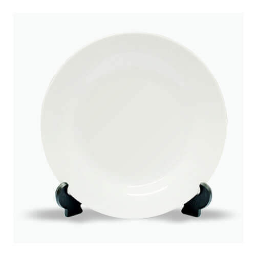 Piatto Bianco 25 cm con Supporto Sublimazione Trasferimento termico