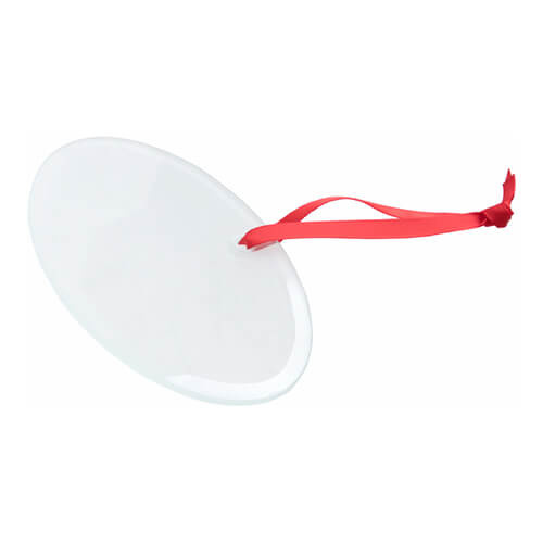 Ciondolo albero di Natale in vetro per sublimazione - ovale