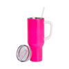 Tazza da viaggio in acciaio inossidabile da 1200 ml per sublimazione - rosa neon opaco