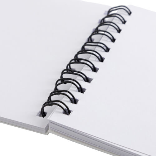 Taccuino A6 rilegato a spirale con copertina in PET per sublimazione