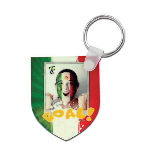 Portachiavi - scudo - Trasferimento termico a sublimazione
