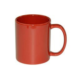 Tazza Full Color rosso, lucido Termostampa