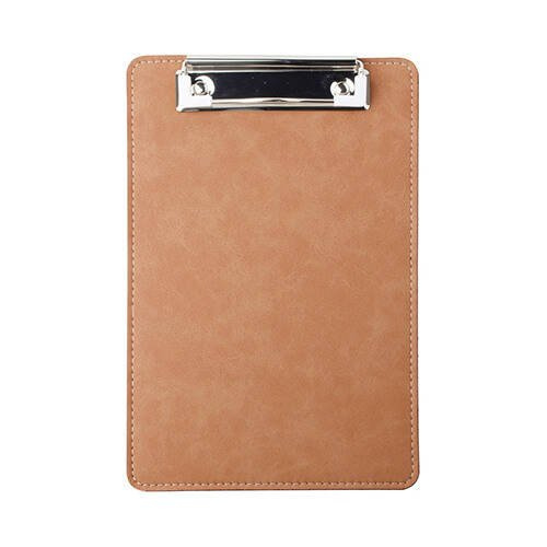 Portablocco in pelle A5 per sublimazione - Marrone