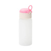 Bottiglia per bambini 450 ml con cannuccia in silicone per sublimazione - rosa