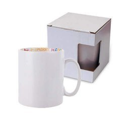 Tazza 300 ml con interno Merry Christmas con la scatola Sublimazione Termostampa