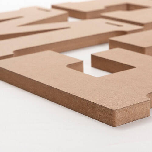 Lettere decorative da 25 cm in MDF per sublimazione - HOME