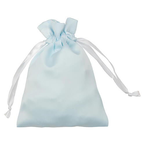 Sacchetto in raso 12 x 17 cm per sublimazione - azzurro