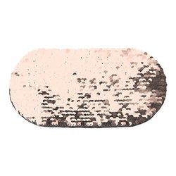 Patch paillettes bicolore da sublimare - ovale col. "champagne"