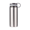 Thermos in acciaio inossidabile 550 ml con tappo avvitabile in bambù da sublimare - acciaio