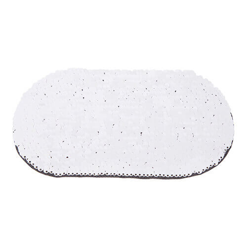 Patch paillettes bicolore da sublimare - ovale col. "champagne"