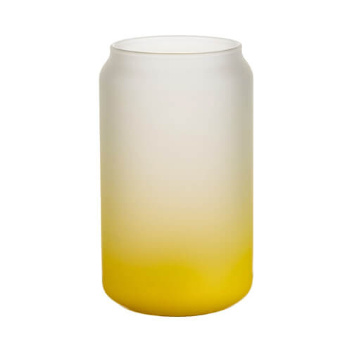 Vetro smerigliato da 400 ml per sublimazione - sfumatura giallo