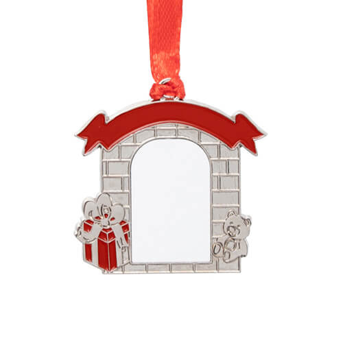 Ciondolo albero di Natale in metallo per sublimazione - cancello
