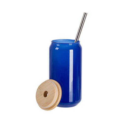 Vetro da 550 ml che cambia colore se esposto al calore per sublimazione - blu