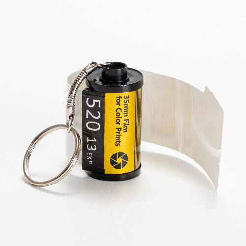 Cassetta portachiavi con pellicola fotografica per sublimazione - argento