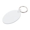 Portachiavi in plastica per sublimazione - Ovale