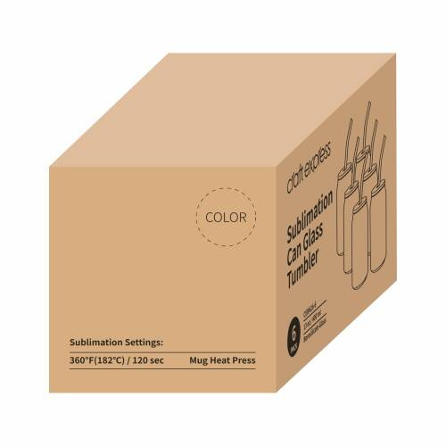 Set di 6 bicchieri da 400 ml con cannuccia e coperchio in bambù per sublimazione