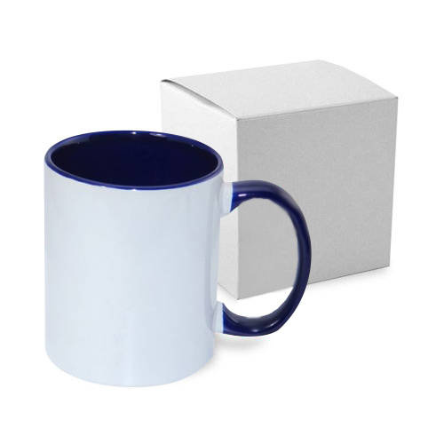 Tazza FUNNY  blu scuro JS Coating con la scatola Sublimazione Termostampa