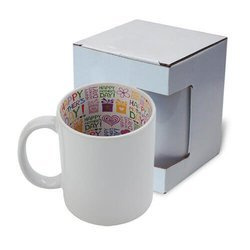 Tazza 330 ml con l’interno Happy Mother’s Day con la scatola Sublimazione Termostampa