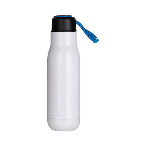 Borraccia - Bottiglia per bevande da 500 ml con manico - una linea di sublimazione - bianco