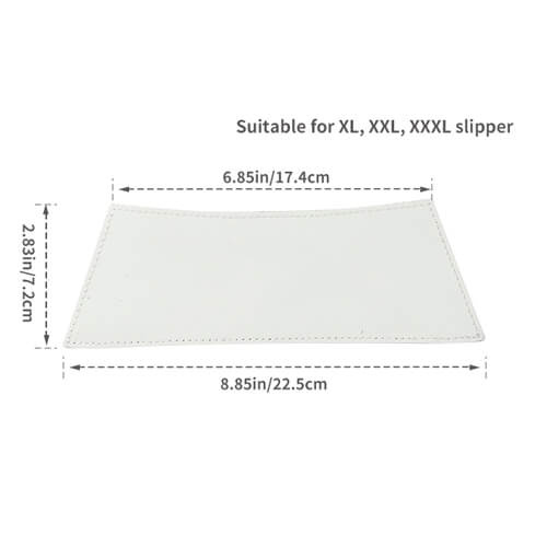 Tomaia per infradito per adulti fino alla taglia XL / XXL / XXXL per sublimazione - 2 pezzi.