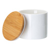 Contenitore in ceramica da 480 ml con coperchio in legno per sublimazione