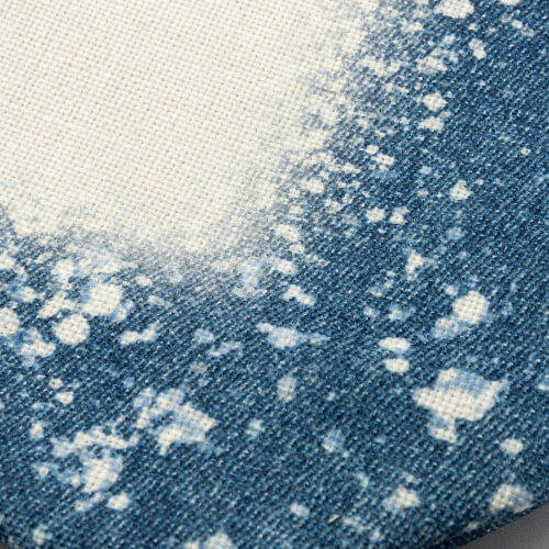 Borsa a tracolla Starry Denim sbiancata per sublimazione