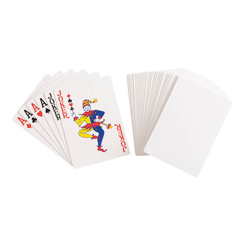 Un mazzo di carte a sublimazione